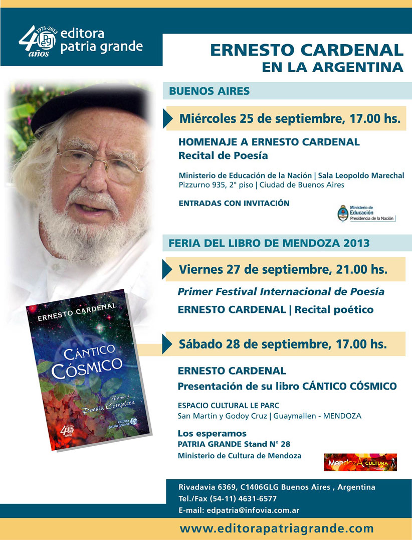 Ernesto Cardenal en Argentina